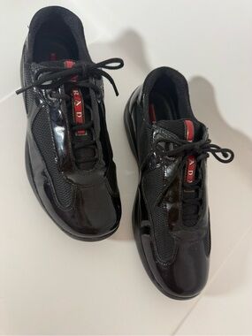 Prada Patent leather lace ups
